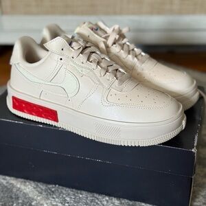 Nike Air Force 1 AF1 Fontanka Pearl White Women's Sz 8,5